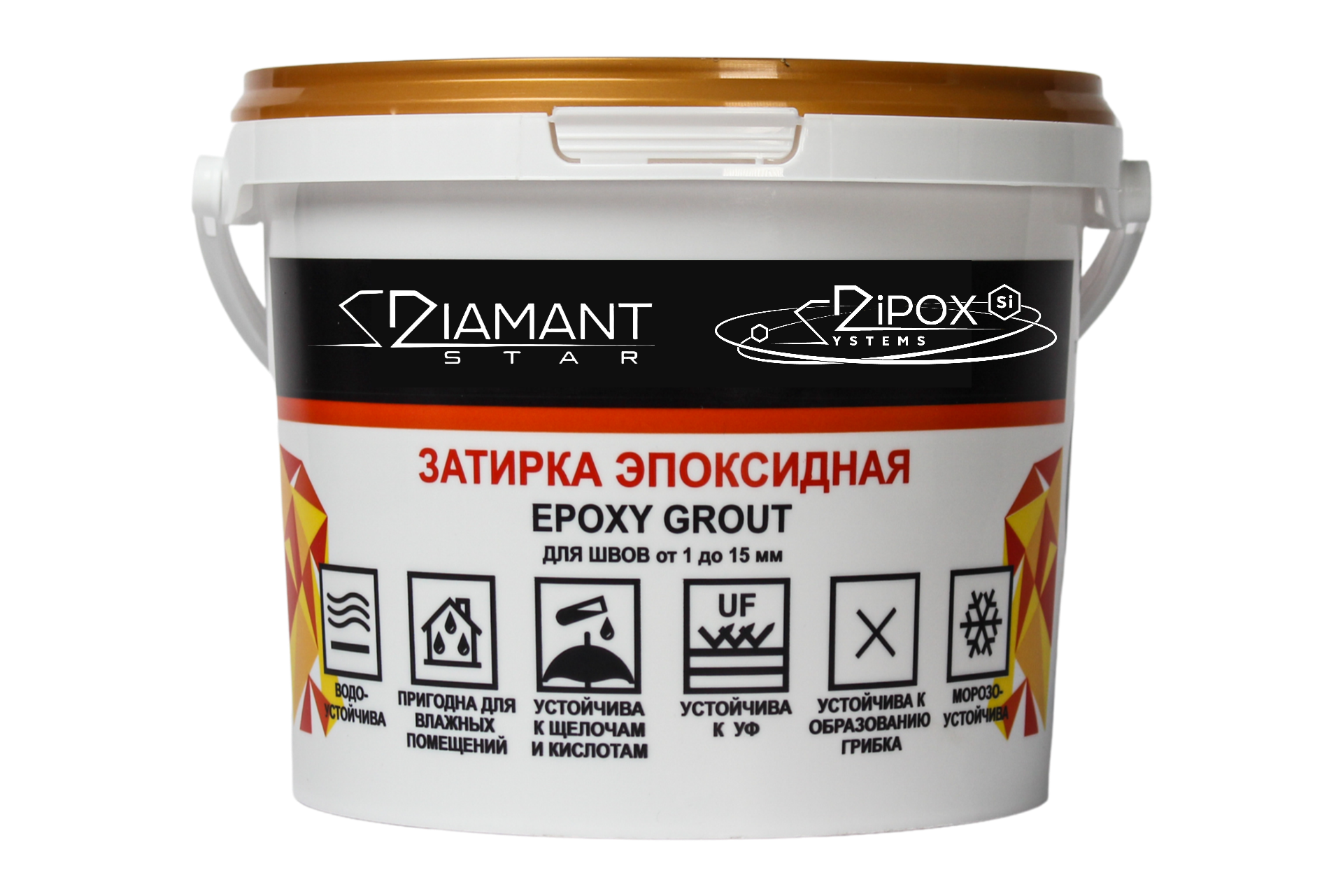Колеруемая эпоксидная затирка «DIAMANT STAR»